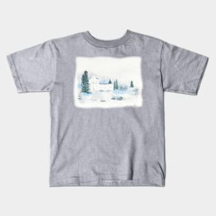 Winter Scene Kids T-Shirt